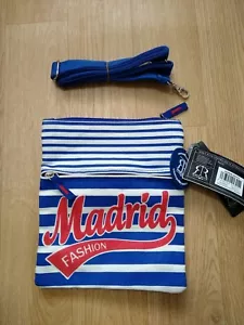 Robin Ruth Beautiful Madrid Passport Small Striped Cross Body Bag Holiday - Picture 1 of 3