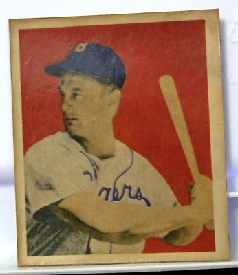 (17A)   1949 Bowman #20 Gene Hermanski EX RC Rookie Dodgers - Image 1 of 2