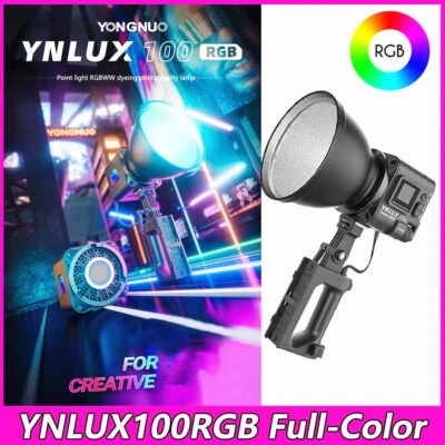 YONGNUO  YNLUX100 RGB Handheld COB LED Video Fill Light Full Color 2000K-10000K  - Image 1 of 4