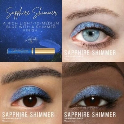 Sapphire Shimmer ShadowSense a rich blue with shimmer eyeshadow.  New Sealed - Image 1 of 4