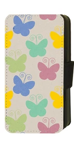 Vintage Butterfly For iPhone/Pixel/Galaxy Printed Flip/Wallet Phone Case (B) - Picture 1 of 9