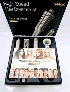 7MAGIC Hair Dryer Brush & 6 in 1 Hair Styler,110,000 RPM High-Speed Hair Dryer - Picture 1 of 6