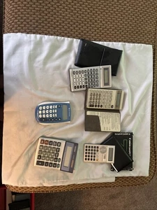 Lote De 5 Calculadoras De Colección Varias Marcas Sin Probar 3 con Estuches - Imagen 1 de 14