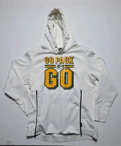 Sudadera con capucha blanca Nike On Field Green Bay Packers Dri-Fit Go Pack Go para hombre - Imagen 1 de 7