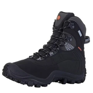  Damen Thermator Mid High-Top Wasserdicht Outdoor Wanderschuh 8 Schwarz - Bild 1 von 7