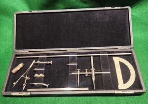 L.S. STARRETT Co. No. 89 A Universal Divider & Beam Compass in case & more - Picture 1 of 11
