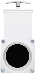 6301M PVC Gate Valve, Black, 3" Slip w/Metal Handle - Picture 1 of 1