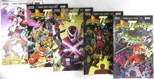 MIGHTY MORPHIN POWER RANGERS / TMNT II (5) comic set #1 2 3 4 5 IDW BOOM 1st - Picture 1 of 1