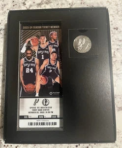 Biglietto Stagione Victor Wembanyama Rookie NBA Debutto Spurs vs Mavs 25 Ottobre 2023 - Foto 1 di 2