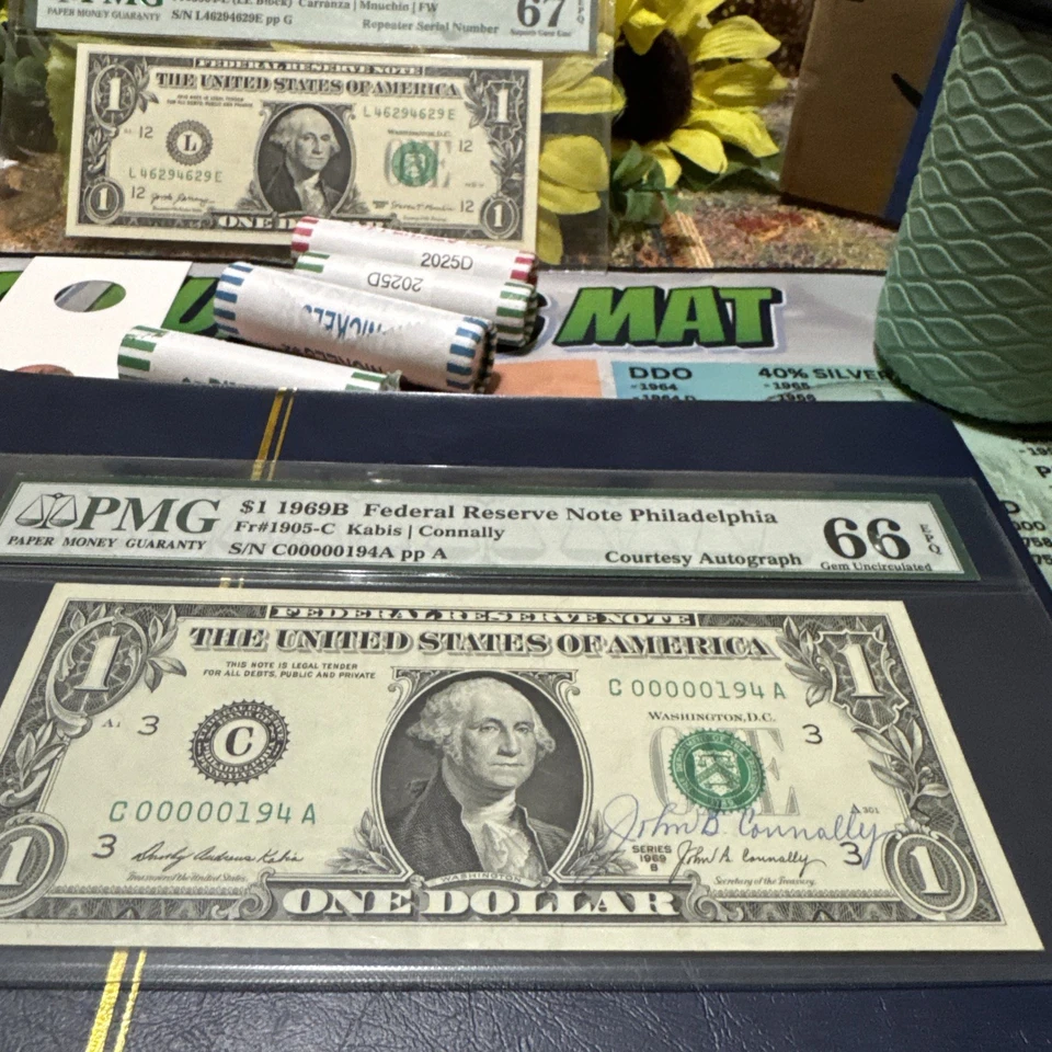 1969 Series B Out Of Philadelphia This Is Graded Autographed Note Mint State 66 - Image 1 of 2