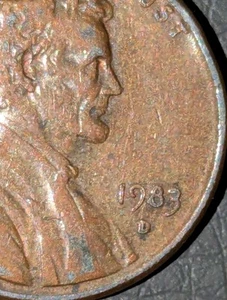 1983 D 1c Penny MAJOR D/D RPM Error DDO Double Die Woodgrain Like Plating Error - Picture 1 of 20