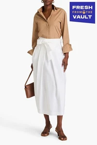 PVP €479 FABIANA FILIPPI Falda Midi Jacquard IT42 US6 UK10 S Cinturón Hecha en Italia - Imagen 1 de 7