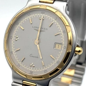 LONGINES Conquest Date Quartz Analog Men's Wristwatch Working item - Picture 1 of 10