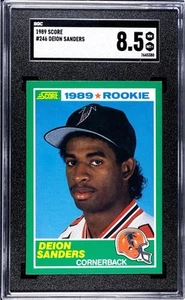 1989 Score - Deion Sanders #246 (RC) SGC NM-MINT+ 8.5 Well Centered! - Picture 1 of 2