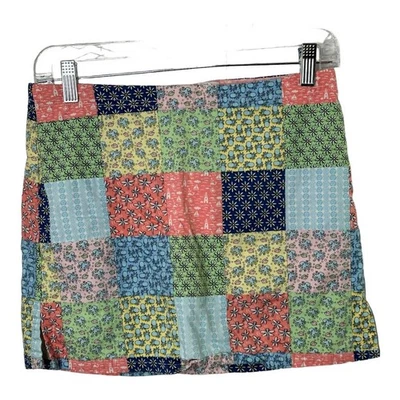 Vineyard Vines Multi-Color Patchwork Skort Girl's Size 14 100% Cotton  - Image 1 of 4