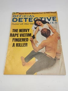 Official Detective Stories Magazine October 1971 Vintage True Crime Stories Pulp - Imagen 1 de 7