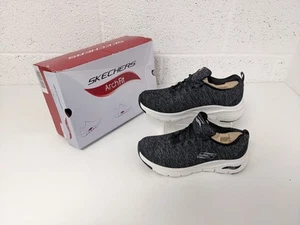 Skechers Arch Fit Infinite Trainers Black White EUR 39 / UK 6 - New - Picture 1 of 12