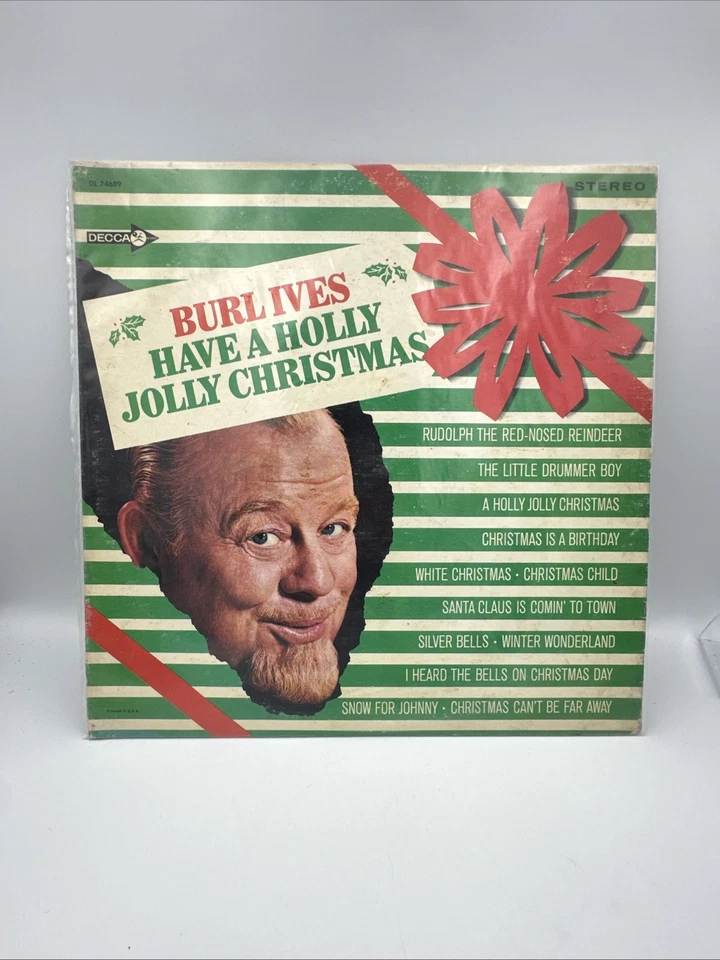 Burl Ives Have A Holly Jolly Christmas Holiday LP Vinyl Record MCA Decca - Image 1 of 4