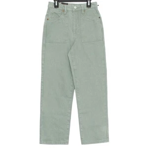 Pantalones de mezclilla BlankNYC Baxter Ribcage botón recto mosca minimalista boho verde 25 nuevos con etiquetas - Imagen 1 de 8