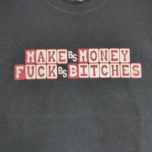 Wutang Herren Tshirt Geld verdienen Fuxk Bitches CREME Selten! Schwarz Groß - Bild 1 von 5