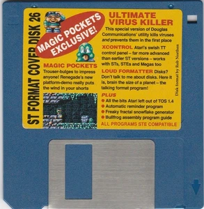 ATARI ST Format Magazine 3.5 Inch Cover Disk No 26 For The ATARI ST Computers - Picture 1 of 2