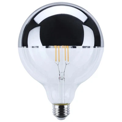 8 Watt G40 LED - Medium Base - 2700K CCT - Silver Crown - 100 Watt Replacement - - Image 1 of 4