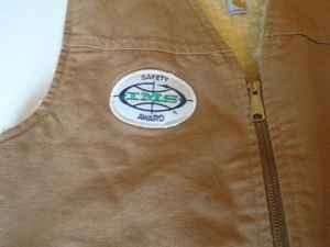 Carhartt Vest 6SV Full Zip Canvas Sherpa Lined Made in USA Men's L ims trucking - Picture 1 of 10