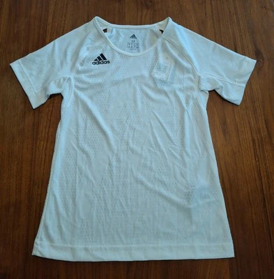 Camiseta Adidas Juvenil Niñas Talla Quickset YOUTH Jersey Blanca, Talla Mediana NUEVA Foto 1 de 4