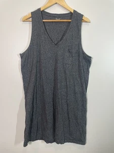 Abito tubino Madewell taglia XXL scollo a V tasca grigio erica senza maniche minimalista - Foto 1 di 9