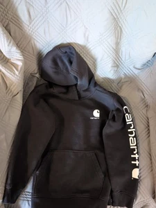Carhartt Kids Size 7 Black Hoodie - Picture 1 of 2