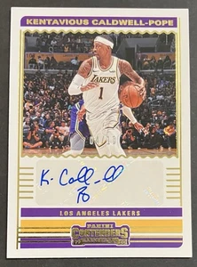 Kentavious Caldwell-Pope 2019-20 Panini Contender Gold Auto /10 Lakers - Bild 1 von 2
