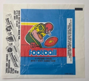 Envoltura de cera vacía de fútbol americano Topps 1979 versión suave y jugosa (A) - Imagen 1 de 2