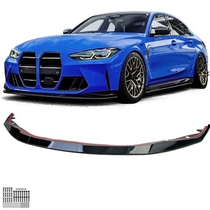 BMW M3 G80 G81 M4 G82 2021- Spoiler anteriore lip sotto paraurti nero lucido - Imagen 1 de 1