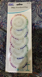 200 Pcs Pearlized Pins For Hijab Coloured Ones - Picture 1 of 3