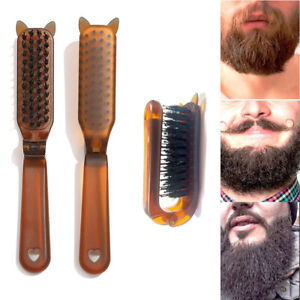 Bristle Flat Comb Folding Beard Brush Hairdressing Hair Styling Comb Barber ）