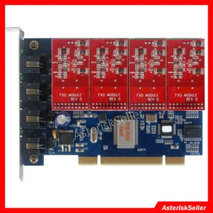 TDM400P PCI FXO Card FXS Card asterisk card For Issabel,Freepbx VoIP PBX TDM400 - Picture 1 of 8
