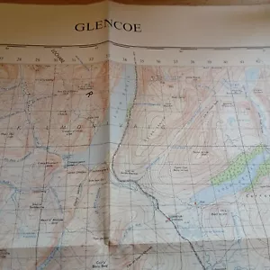Ordnance Survey Map GLENCOE Ben Nevis No 47 1 Inch To 1 Mile Vintage 1960 - Picture 1 of 11