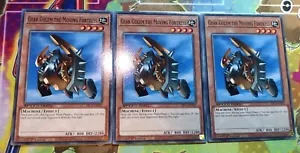Yu-Gi-Oh! 3x Gear Golem the Moving Fortress Streets Of Battle City Common 1st Ed - Picture 1 of 2