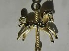 American Jewelry Chain ~ Carousel Horse Gold-Tone ~ Brooch Pin -  63