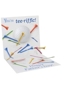 3D Pop Up Greeting Card from Up With Paper - Happy Fathers Day Golf - UP-WP-1342 - Picture 1 of 2