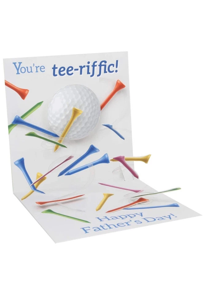 3D Pop Up Greeting Card from Up With Paper - Happy Fathers Day Golf - UP-WP-1342 - Image 1 of 2