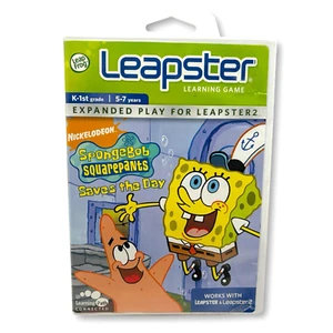 Leapster SPONGEBOB SCHWAMMKOPF RETTET DEN TAG Spiel Hülle Cartridge Handbuch - Bild 1 von 5