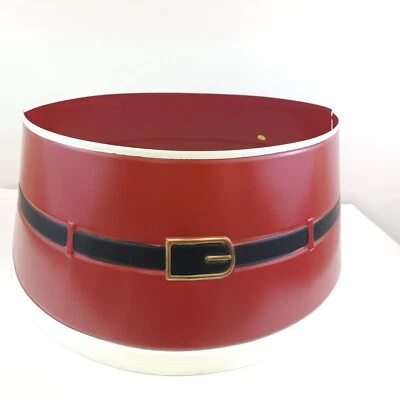 20" D Santa Suit Metal Tree Collar Valerie Wraps around base of 7' and 9' trees - Image 1 of 4