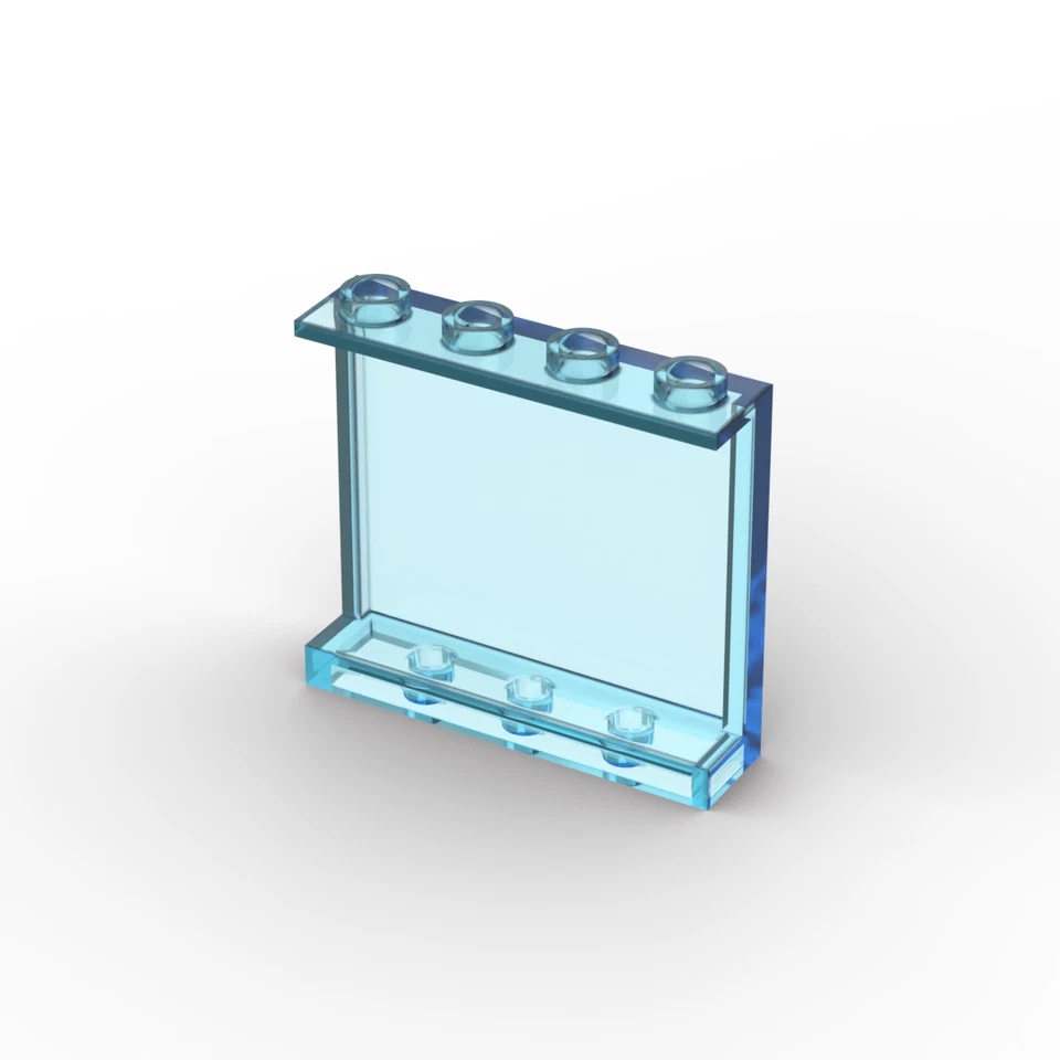 Lego 2x Panele 1x4x3 panel window 60581 transparent hellblau trans-light blue - Bild 1 von 1