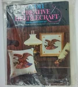 American Eagle Crewel Stickerei Kissen Kit von Avon Creative Needlecraft * Neu - Bild 1 von 2