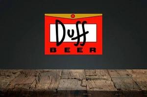 DUFF metal beer sign,mancave, Beer Hut. Garage Bar. man hut - Picture 1 of 1