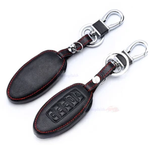 Funda de cuero con llavero remoto de 5 botones Fit Nissan Altima Murano Sentra - Imagen 1 de 8