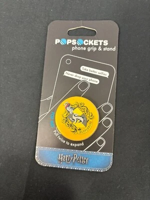 Genuine Hufflepuff POPSOCKETS HARRY POTTER EXPANDING GRIP STAND MOUNT HOGWARTS - Image 1 of 4