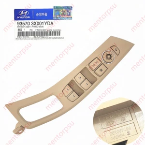 OEM FRONT DOOR left DRIVER SIDE POWER WINDOW SWITCH Beige FOR ELANTRA 14-16 AUTO - Picture 1 of 16