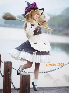 Abito cosplay TouHou Project Kirisame Marisa a maniche lunghe costume donna abito - Foto 1 di 17